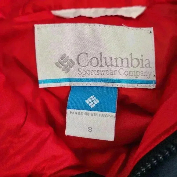Columbia Mens Vintage Classic Navy Pullover Puffer Winter Hooded Jacket, sz SM - Picture 3 of 17